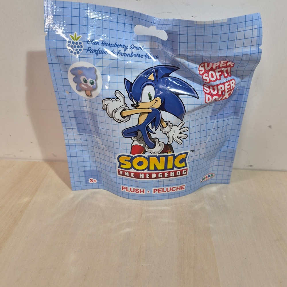 Sonic The Hedgehog Blue Raspberry Scented Plush Jakks Pacific New Sealed Bag
